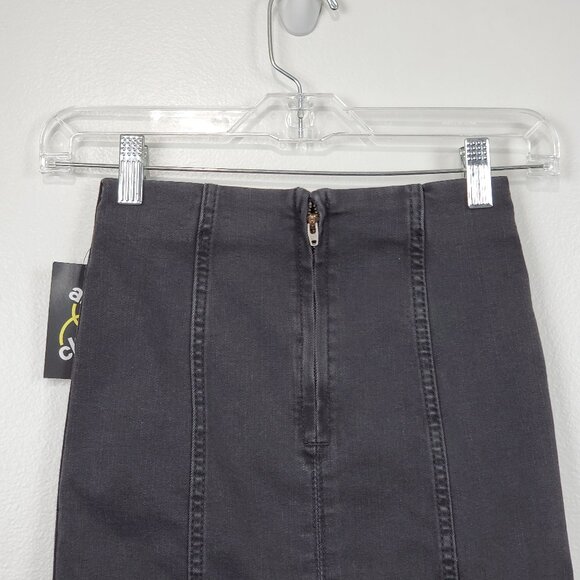 Art Class Girls Black Wash Stretchy Denim Jean Pencil Skirt NEW NWT Size M (7/8) - Picture 5 of 11